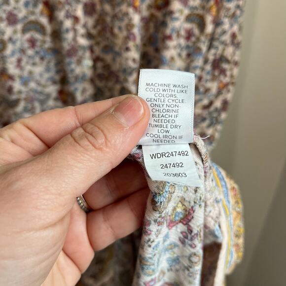 J.Jill Floral Maxi Dress XLP Boho Lightweight Flowy Comfort Chic Cottagecore - Picture 10 of 10